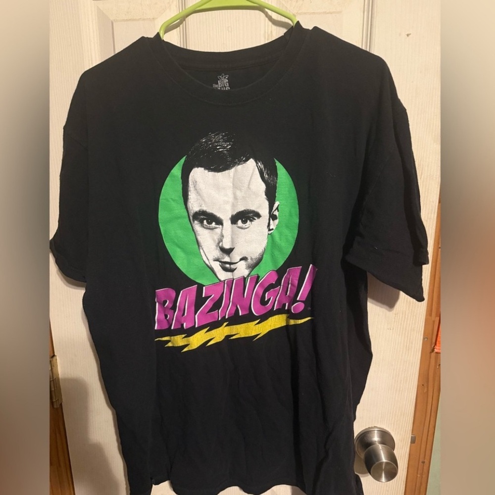 Black Bazinga Graphic T-Shirt